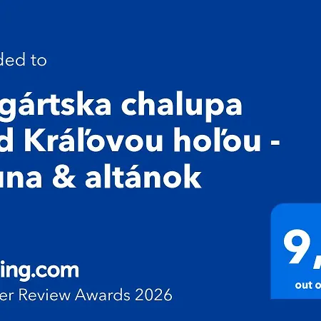 Nyaraló Telgartska Pod Kralovou Holou - Sauna & Altanok Garamfő